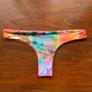 San Lorenzo Reversible Pink Floral Bikini Bottom